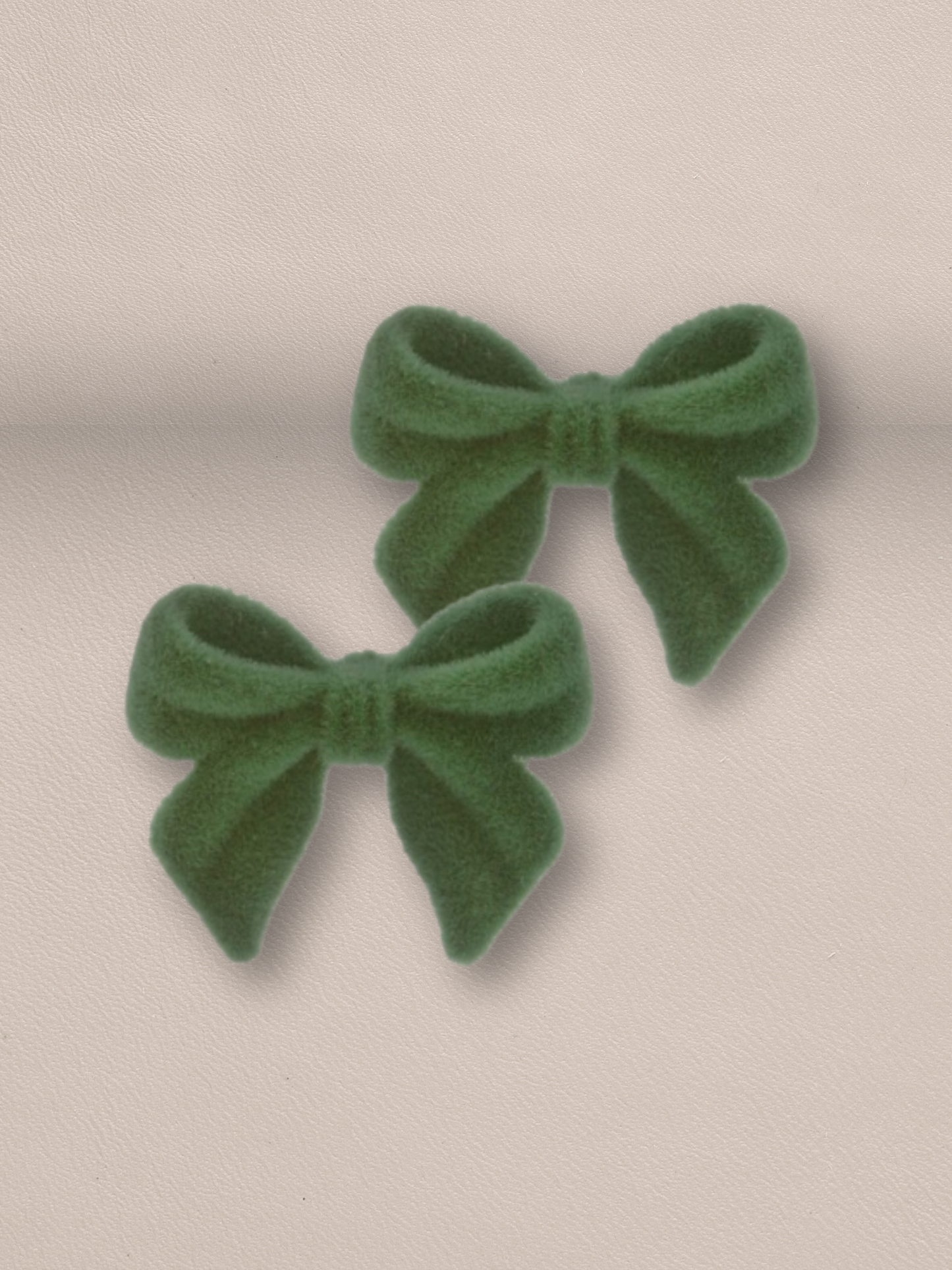 Soft Velvet Bow Stud Earrings
