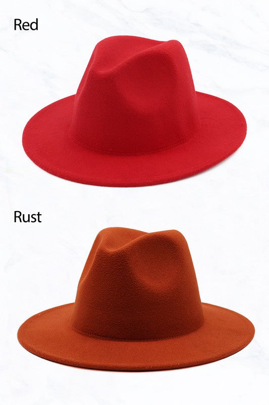 Retro Flat Fedora Hat