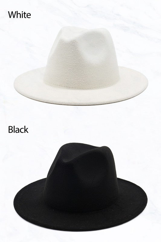 Retro Flat Fedora Hat