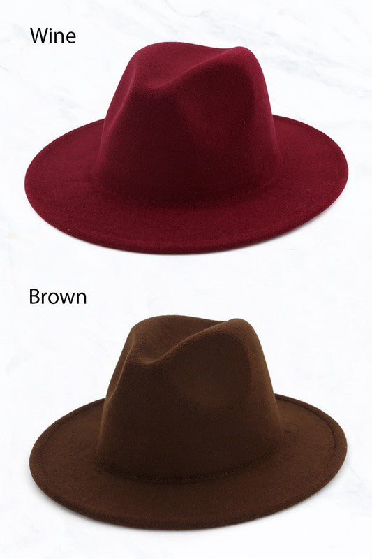 Retro Flat Fedora Hat