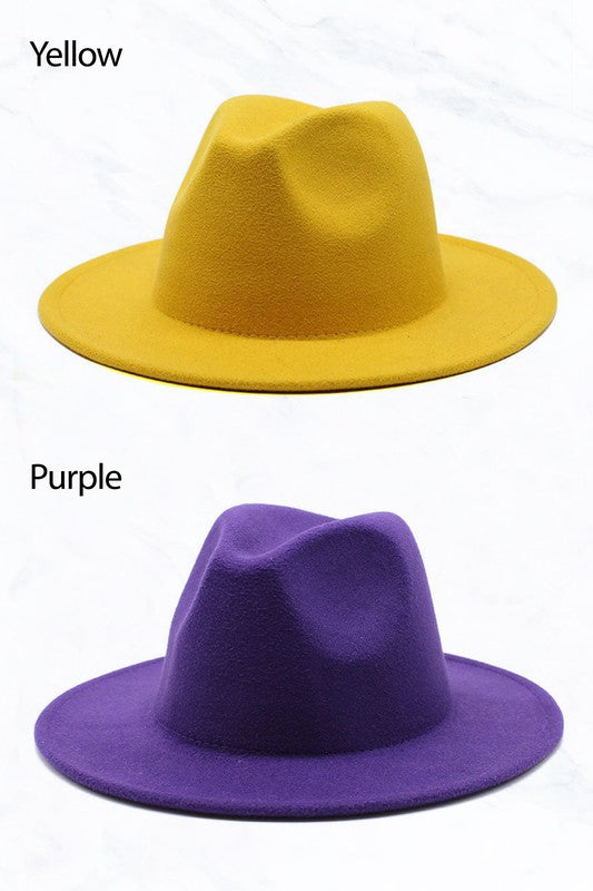 Retro Flat Fedora Hat