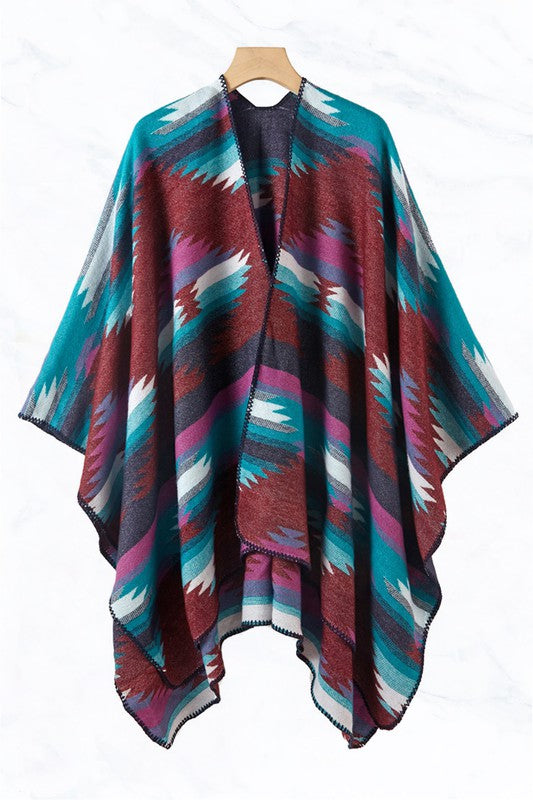 Navajo Pattern Winter Cape