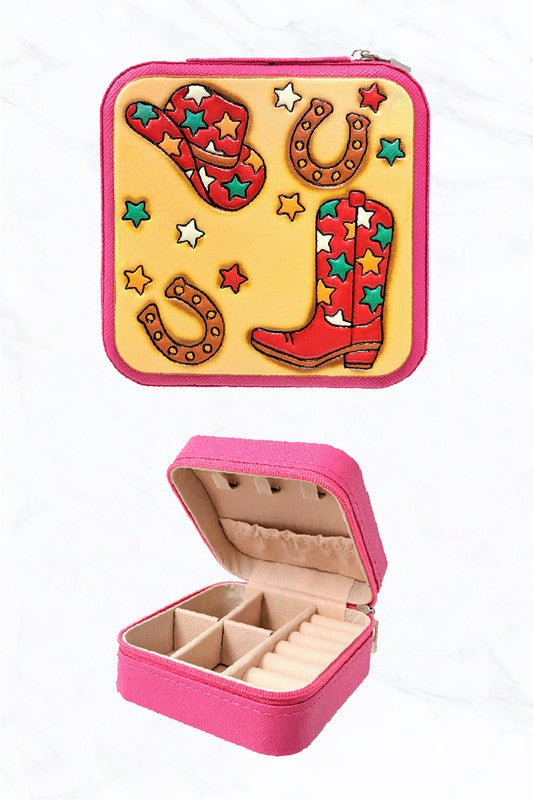 Themed Jewelry Boxes - Variety of Designs for Gift & Storage - Horse, Cowgirl, Christmas & More