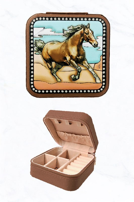 Themed Jewelry Boxes - Variety of Designs for Gift & Storage - Horse, Cowgirl, Christmas & More