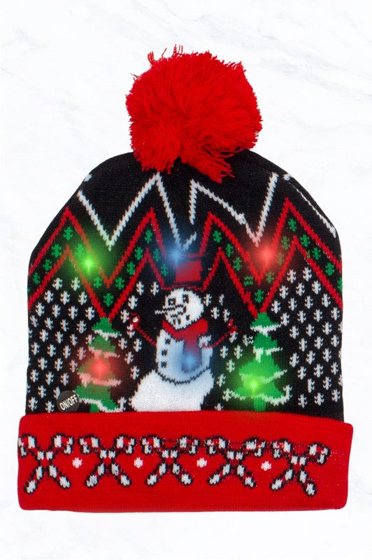 Holiday Pom-Pom Beanie