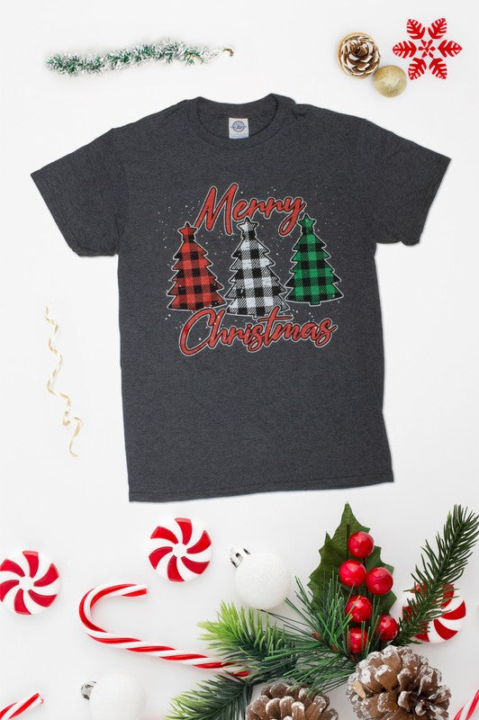 "Festive Christmas T-Shirts 🎄 | Fun Holiday Designs: Cows, Trees, & Santa Cowboy 🎅 | Sizes S-2XL"